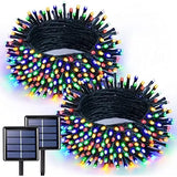 LUCES LED CON PANEL SOLAR X 10 METROS - CON ENCENDIDO Y APAGADO AUTOMATICO